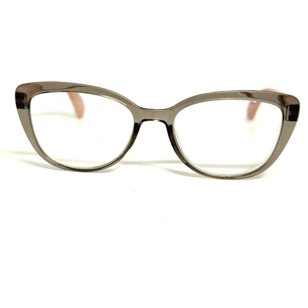 Jones New York JNR125-JSP Cat Eye Eyeglasses Gray‎ Pink 52-18-140 Frames